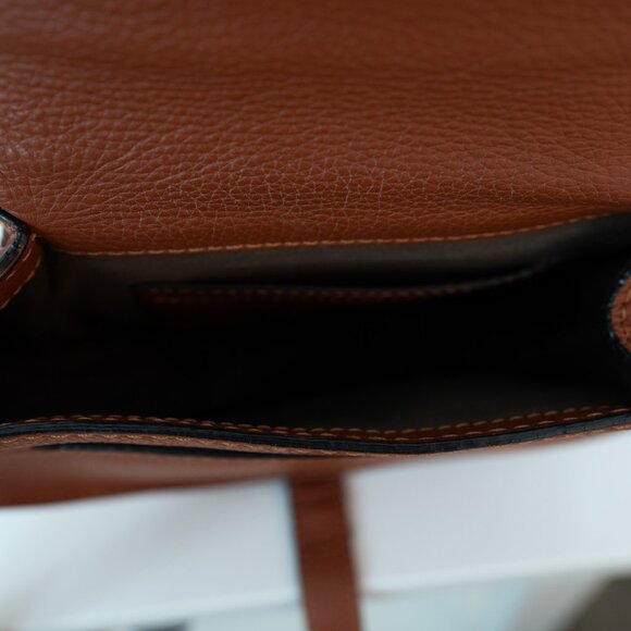 Chloe Small Marcie Saddle Bag in Grained Leather - Picture 8 of 15